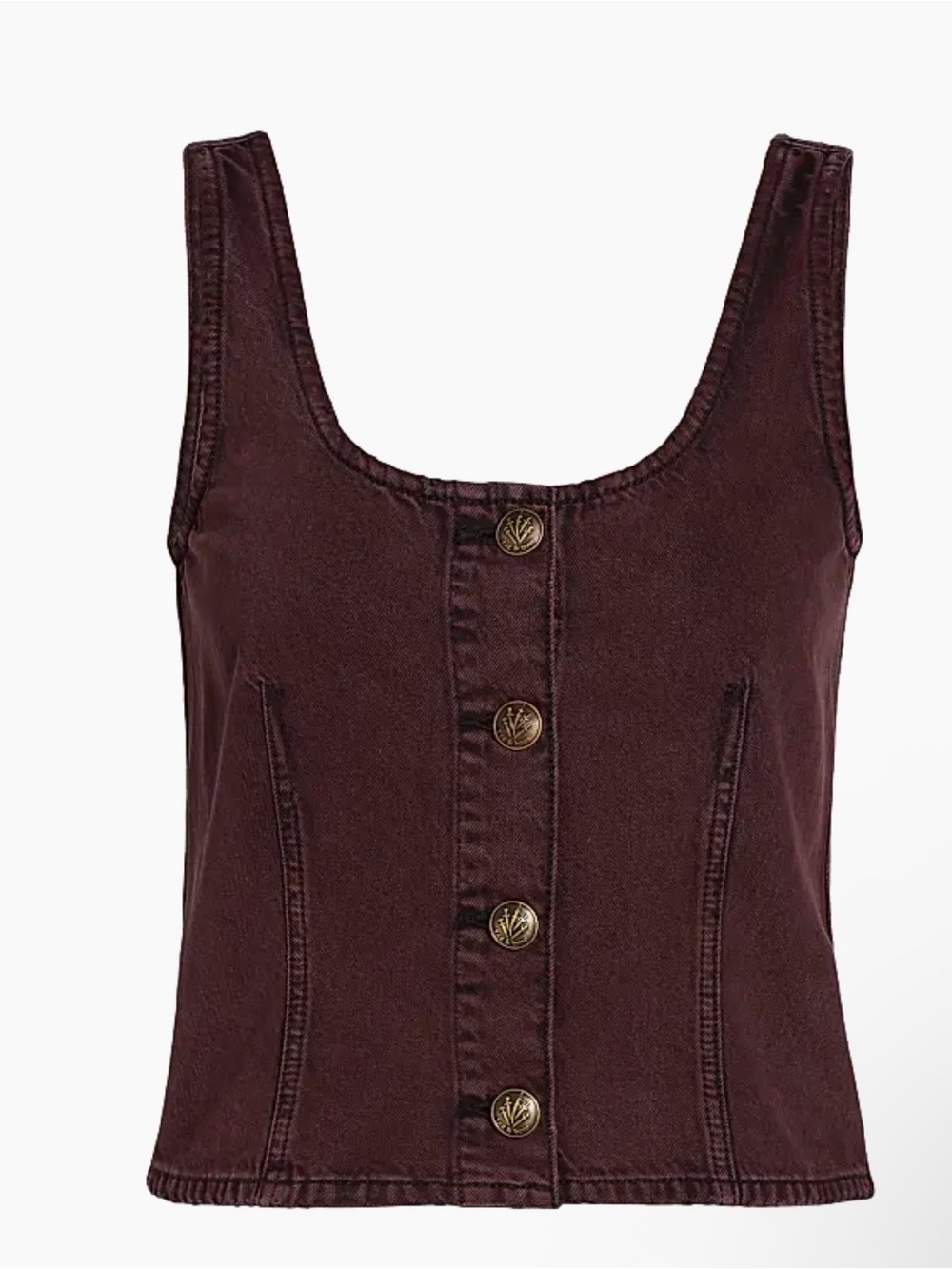 rag & bone Poppy Denim Sleeveless Top